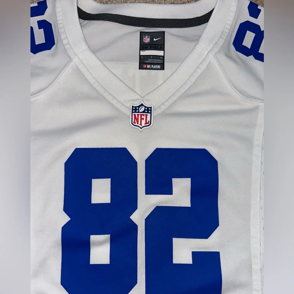 Nike NFL Women's Small On Field White & Blue #82 Jason Witten Football Jersey - Picture 2 of 7